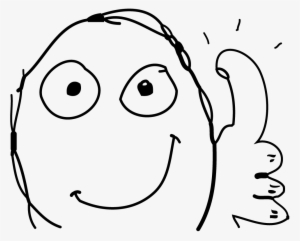 Meme Face Thumbs Up - Thumbs Up Meme Transparent