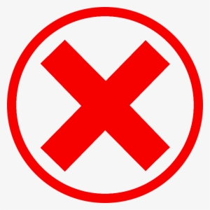 Red Cross Mark Download Png - Red Cross Check Mark