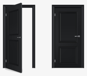 Download Transparent Door Png - Open Door Closed Door - PNGkit