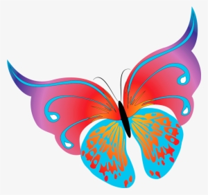 Painted Transparent Butterfly Png Clipartu200b Gallery - Png Butterfly Clip Art