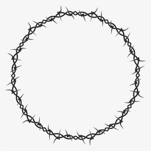 Barbed Wire Barbed Tape Fence Chain - Barb Wire Circle Clip Art