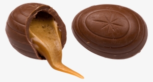 Caramel And Chocolate Easter Egg - Easter Egg Chocolate Png