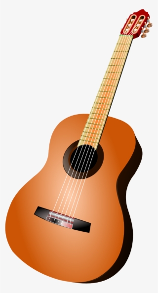 Clip Black And White Acoustic Clipart Classical Guitar - Guitar Clipart Png