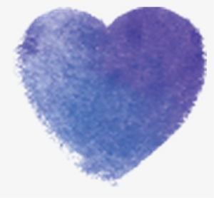 Graphic Transparent Download Colorful Painted Hearts - Blue Watercolor Heart Png