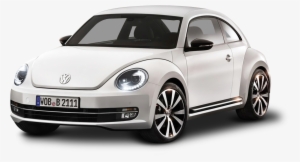 White Volkswagen Beetle Car Png Image - New Beetle 2012