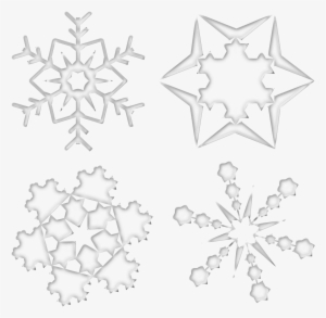 This Free Icons Png Design Of Set Of Four Snowflakes