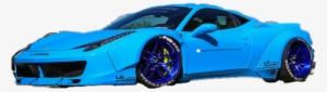 Ferrari Freetoedit - Ferrari Liberty Walk 458 In Baby Blue Model Car In