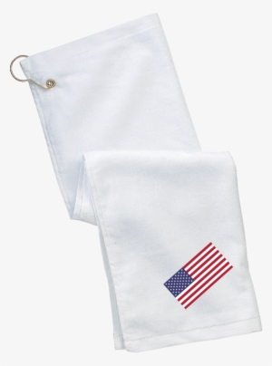 Usa Flag Grommeted Golf Towel - Flag Of The United States