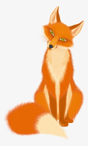 Silver Fox Clipart Baby Fox - Cartoon Fox Transparent Background