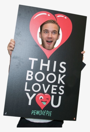 Pewdiepie Holding Sign Png Image