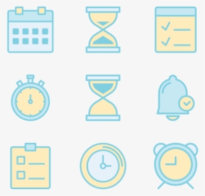 Time And Date Icons - Time And Date As