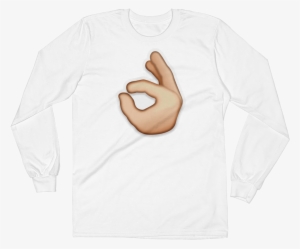 Men's Emoji Long Sleeve T-shirt - Sign Language