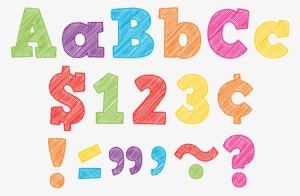 Tcr2686 Scribble Bold Block 4" Letters Combo Pack