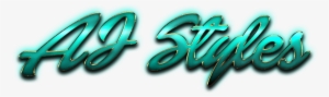Aj Styles Name Logo Png - Calligraphy