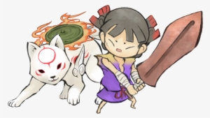 Svg Freeuse Okami Drawing Hanzo - Okami Transparent