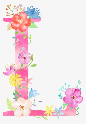 Find This Pin And More On Watercolour Lettering By - Alphabet Letters Floral Designs