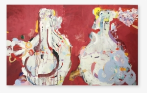 Two Vessels • Oil On Linen • 80 X 48 Inches • Fg138516 - Pottery