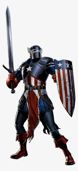 Knight America Portrait Art - Capitan Marvel Avengers Alliance