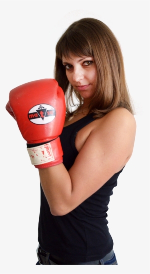 Woman With Boxing Gloves Png Transparent Image - Lady With Boxing Gloves Png