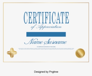 Simple Certificate Certificates Design Vector Material, - Calligraphy