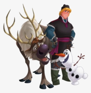 Frozen Clip Art Of Anna, Elsa, Kristoff, Olaf And Sven - Frozen Kristoff Y Olaf
