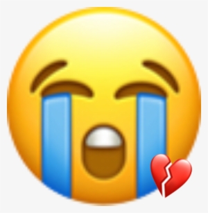 Svg Free Stock Heart Crying Sticker By Pixle - Crying Emoji Iphone
