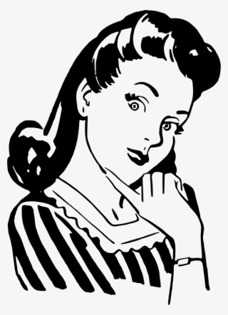 Vintage Female Clip Art At Clker - Vintage Clip Art Png