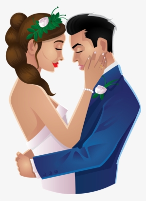 Wedding Love Couple Silhouettes Clip Art - Couple Clipart Png