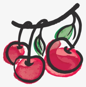 Cherries Illustration - Cherry Illustration Png