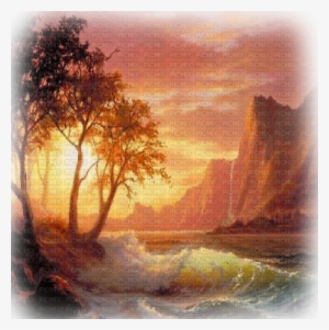 Amerindienne Paysage Landscape - Painting