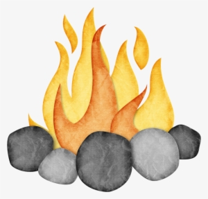12 Png Files - Cute Campfire Clipart