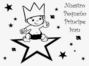 Vinilo El Principito Sobre Estrella V1033 - Kosher Or Halal Symbol