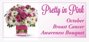 Pretty In Pink Breast Cancer Awareness Bouquet - October Breast Awareness Month Cover
