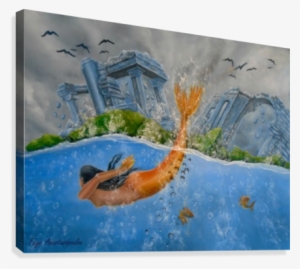 The Menace Of The Deep Canvas Print - Canvas Print