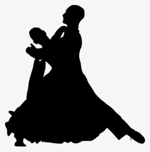 Png File Size - Waltz Ballroom Dance Silhouette