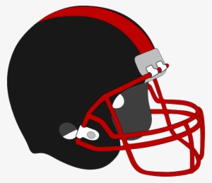 Football Helmet Red And Black Clip Art At Clker - Red And Black Football Helmet