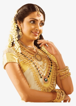 South Indian Bridal Jewellery - Gajra Hairstyle Open Hair