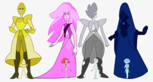 Yellow Pink White And Blue Diamond With Pearls - Steven Universe Diamonds And Pearls