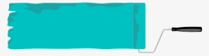 Paint, Roller, Tools, Tool, Banner, Shape, Work, Shapes - Banner Teal Png