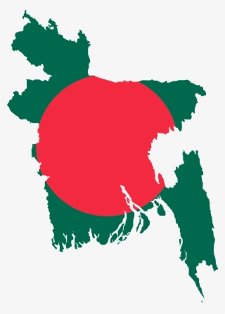 Flag-map Of Bangladesh - Bangladesh Flag Map