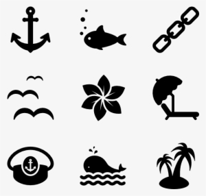 Sea And Beach - Investigation Icons