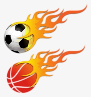 Basketball Logo Png With Fire - Ball With Fire Png