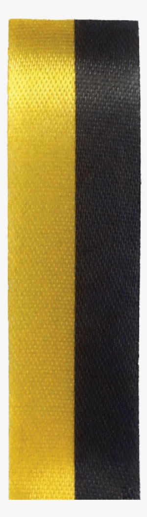 #5 Two-color Spirit Ribbon Black/gold 50 Yd - Satin