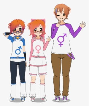 Gender Symbol On Yo Shirt - Cartoon