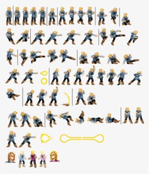 Android 18 By Belial - Android 18 Sprite Png