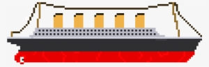 Rms Titanic With An Extra Smoke Stack - Rms Titanic Pixel Art