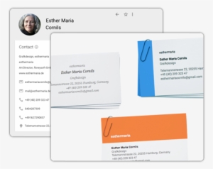 Business Cards From Contact - Table