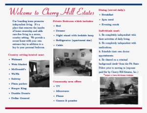Cherry Hills B Brochure Png - Bed And Breakfast Brochures