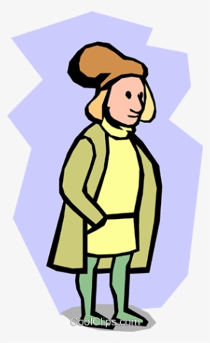 Christopher Columbus Royalty Free Vector Clip Art Illustration - Clip Art