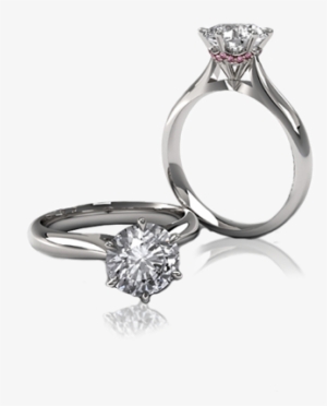 Solitaire Ladies Diamond Ring Pink Diamonds - Engagement Ring